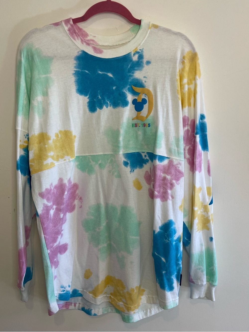 Disney Parks Disneyland Resort Spirit Jersey Colorful Tie Dye Adult Size Small